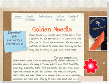 Tablet Screenshot of goldeneedle.com